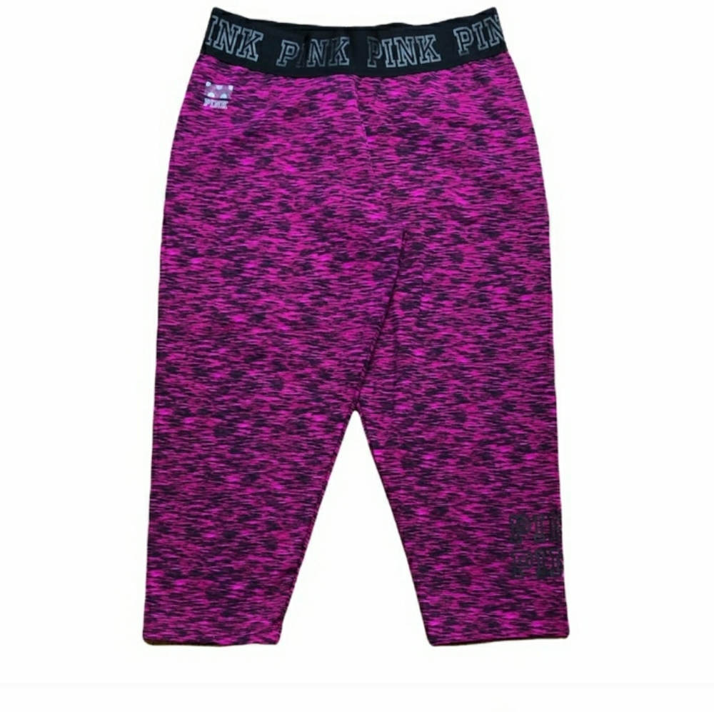 PINK VICTORIA’S SECRET Ultimate Crop Leggings Sz M